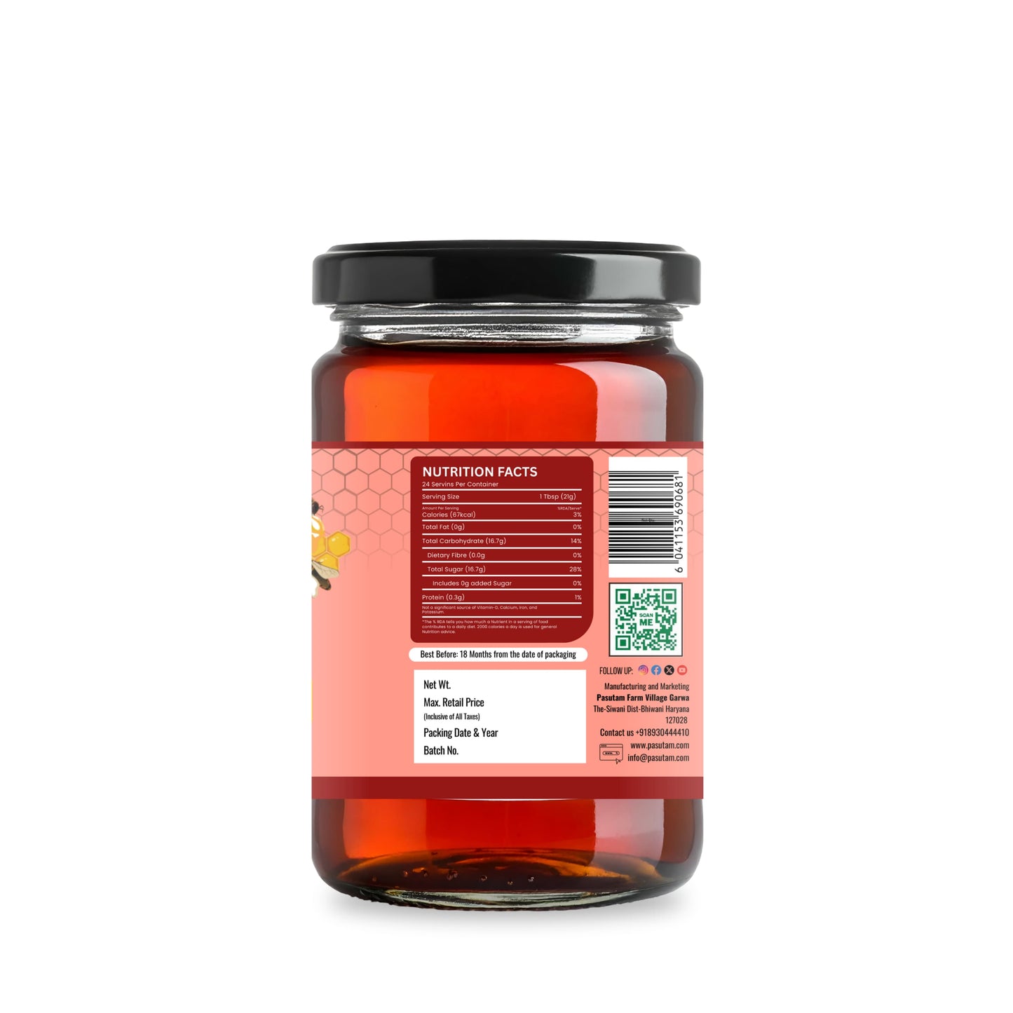 Pasutam Raw Litchi Honey | 100% Pure & Natural | Light & Aromatic Unfiltered Honey