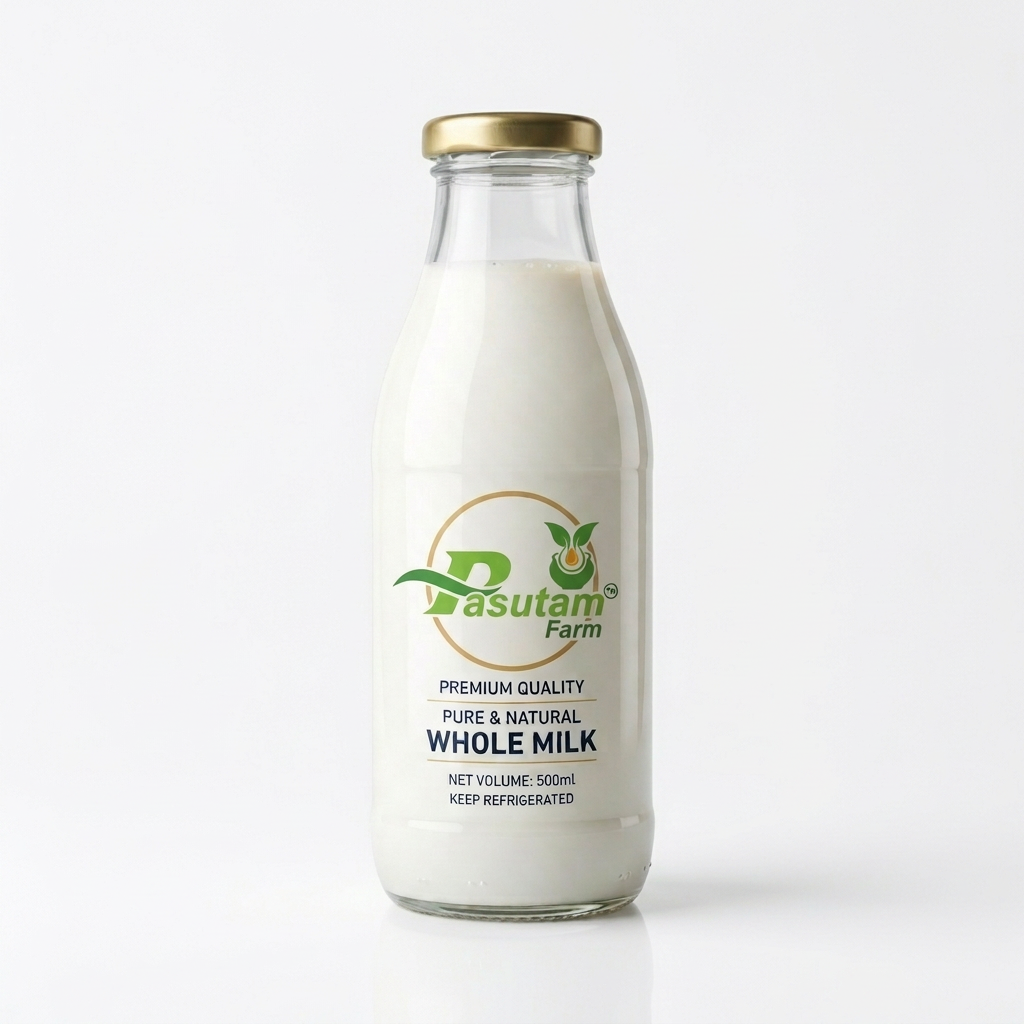 Pasutam Farm whole milk bottle