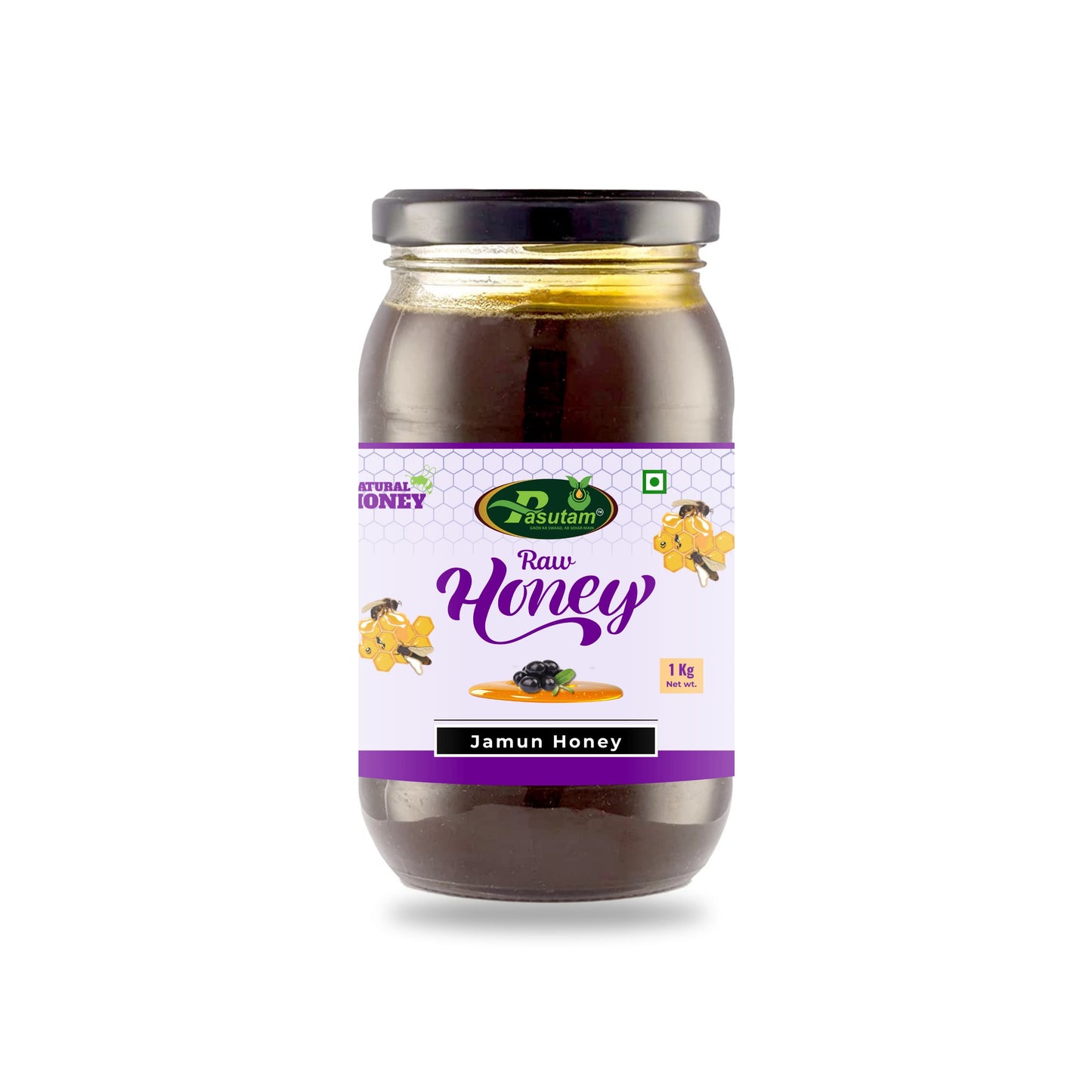 Pasutam Raw Jamun Honey | 100% Pure & Natural | Unfiltered Honey for Daily Wellness
