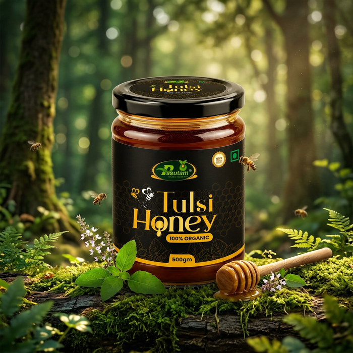 Pasutam Tulsi Honey Natural Unprocessed
