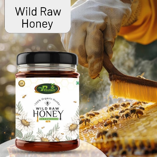 Wild Raw Unfiltered Honey pasutam 