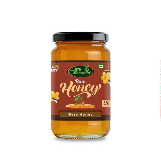 Pasutam Raw Berry Honey | 100% Pure & Natural | Unfiltered Honey with Rich Antioxidants