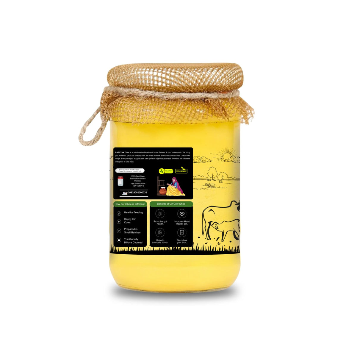 Pasutam A2 Gir Cow Bilona Ghee